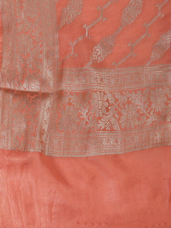 Banarasi Chanderi Unstitched Suit With Dupatta