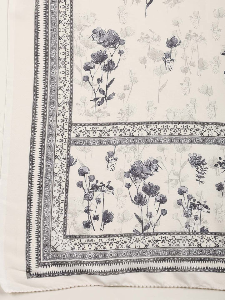 Neck Embroidered Muslin Unstitched Suit Piece With Dupatta