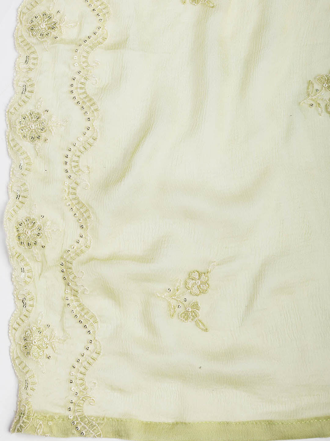 Embroidered Chanderi Unstitched Suit Piece With Dupatta