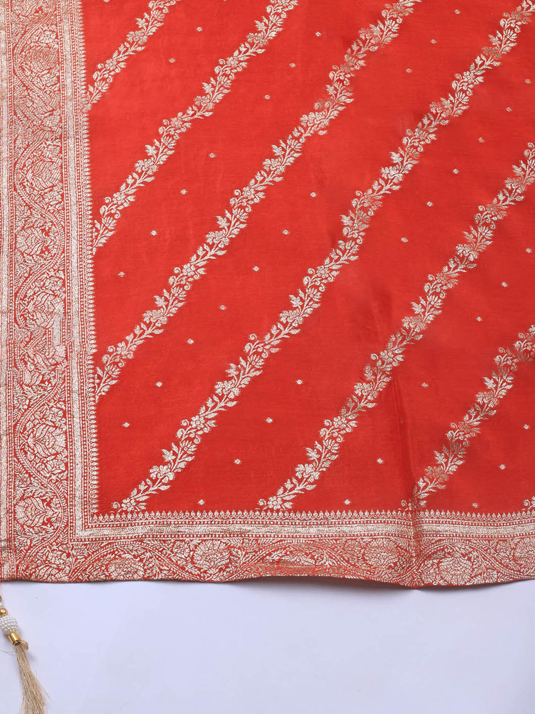 Embroidery Chanderi Unstitched Suit With Dupatta