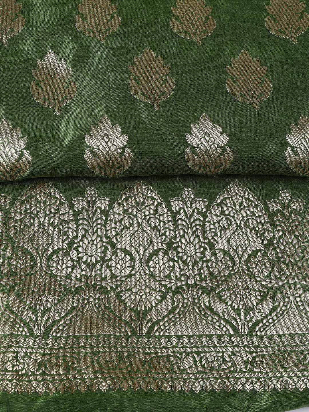 Woven Chanderi Unstitched Suit Piece With Dupatta