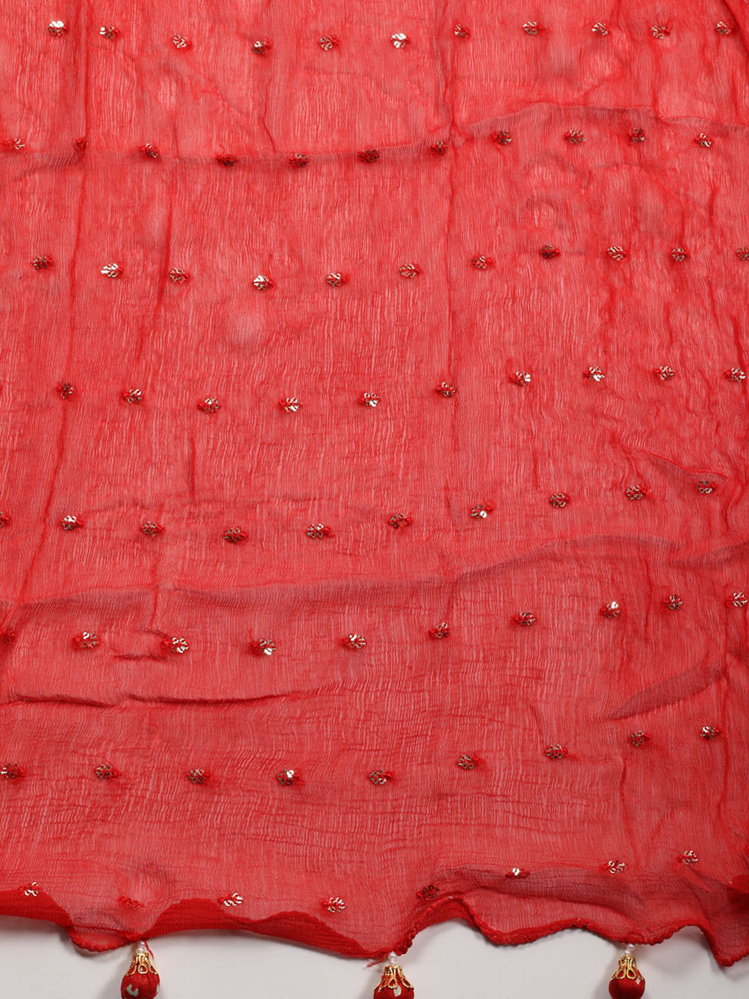 Neck Patti Cotton Blend Unstitched Suit Piece With Dupatta