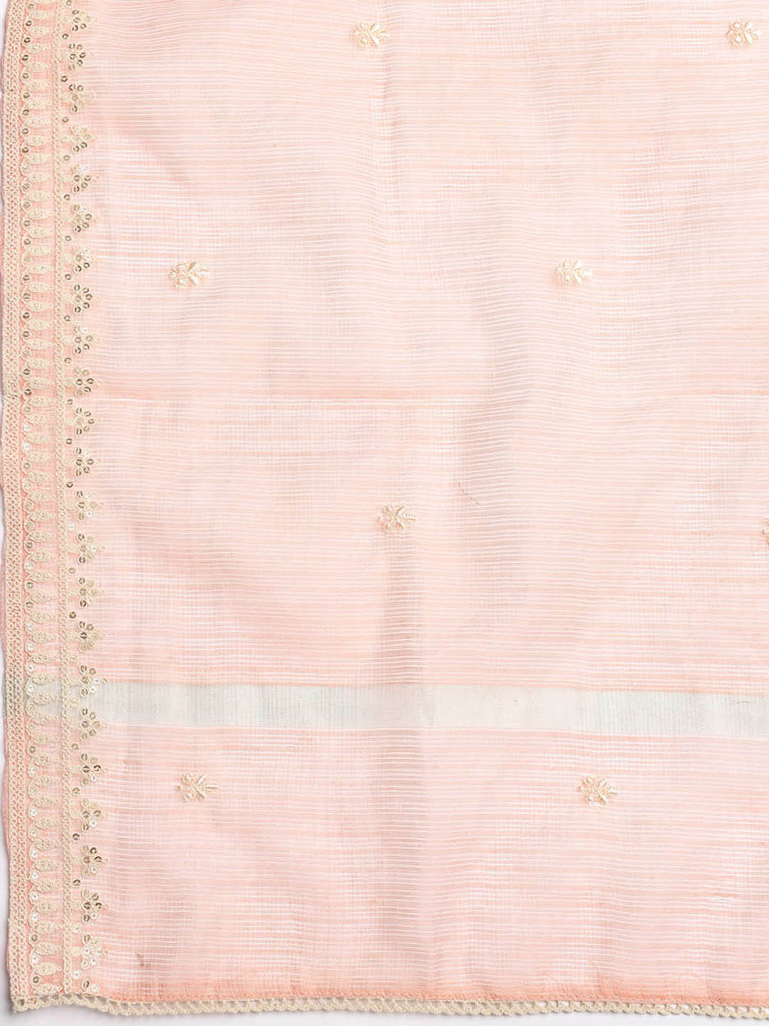 Embroidered Cotton Blend Unstitched Suit Piece With Dupatta