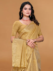 Zari Jaal Cotton Woven Saree