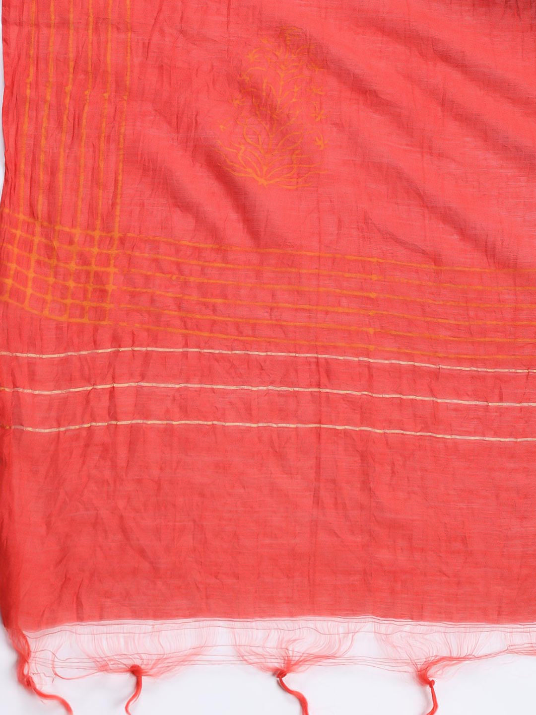 Neck Embroidered Cotton Blend Unstitched Suit Piece With Dupatta