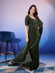 Stone Work Art Chiffon Saree