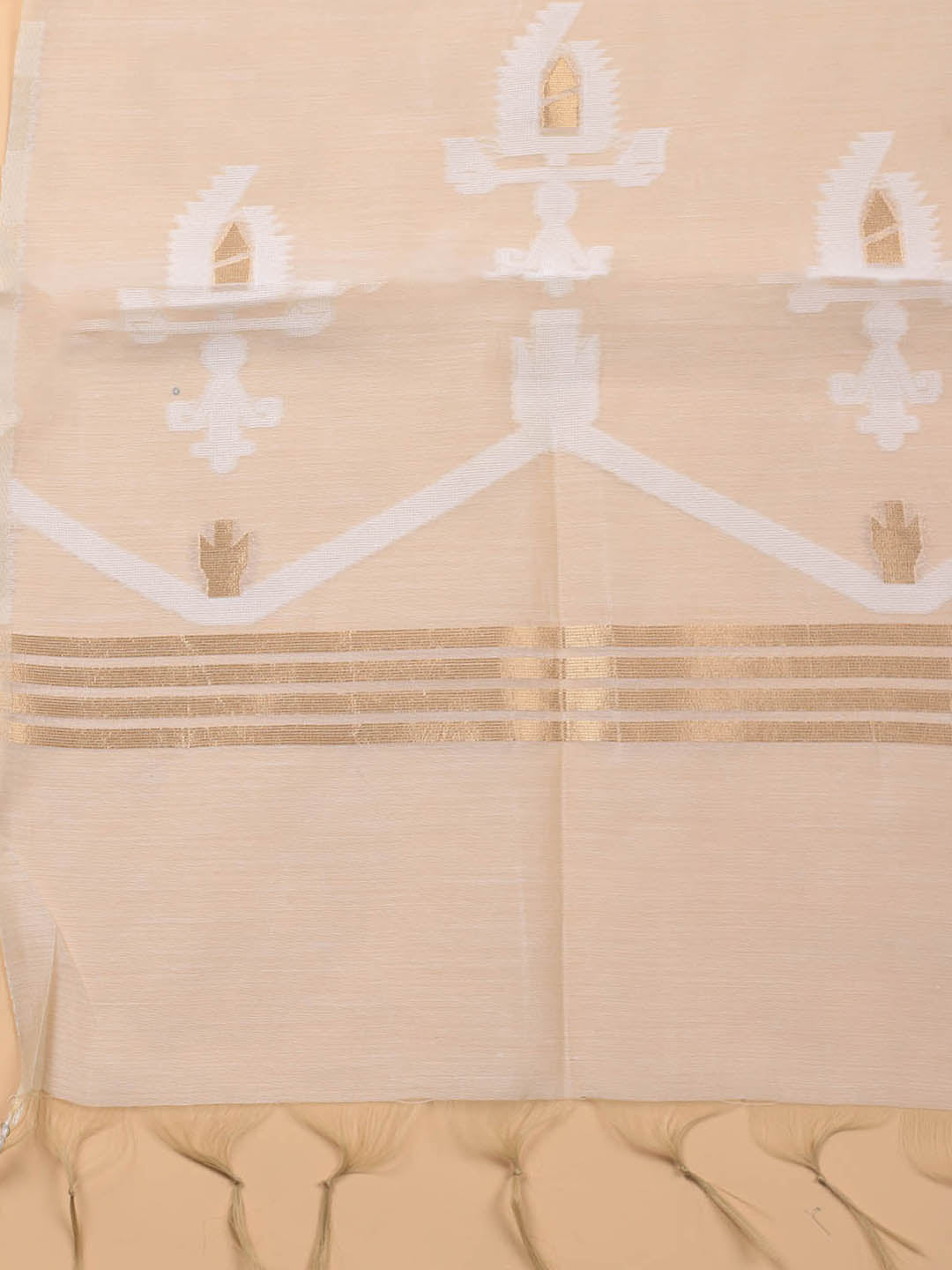 Jamdani Chanderi Unstitched Suit Piece With Dupatta