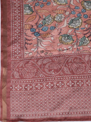 Neck Embroidery Art Tussar Unstitched Suit With Dupatta