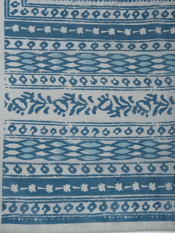 Neck Embroidery Chanderi Unstitched Suit With Dupatta