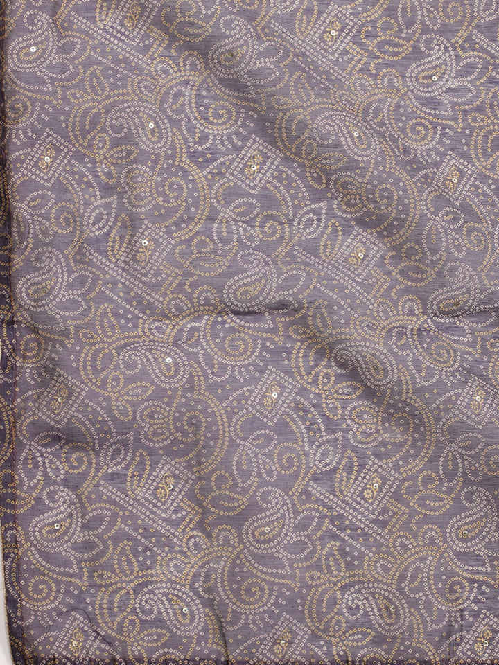 Neck Embroidered Chanderi Unstitched Suit Piece With Dupatta