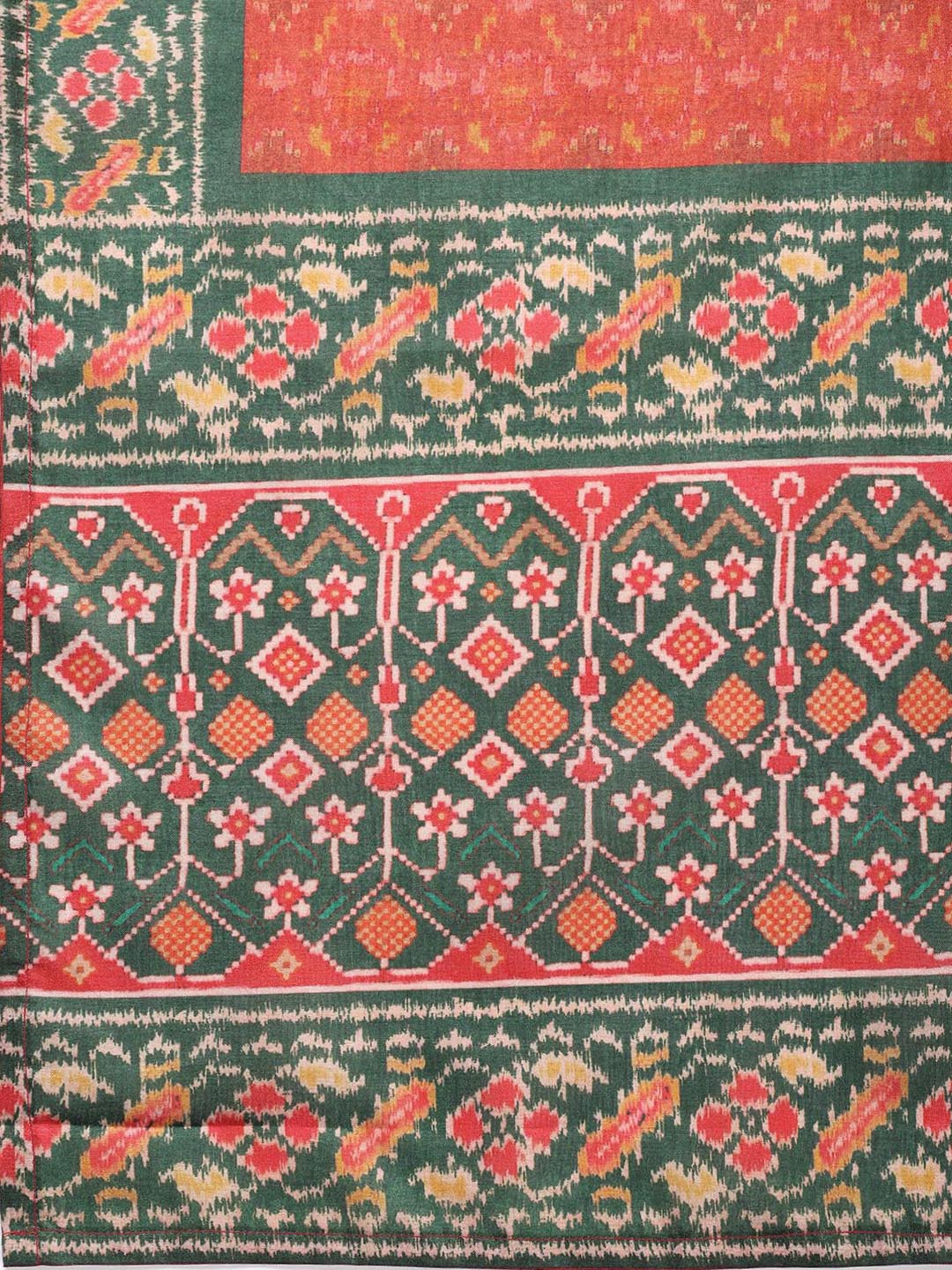 Printed Chanderi Unstitched Suit With Dupatta