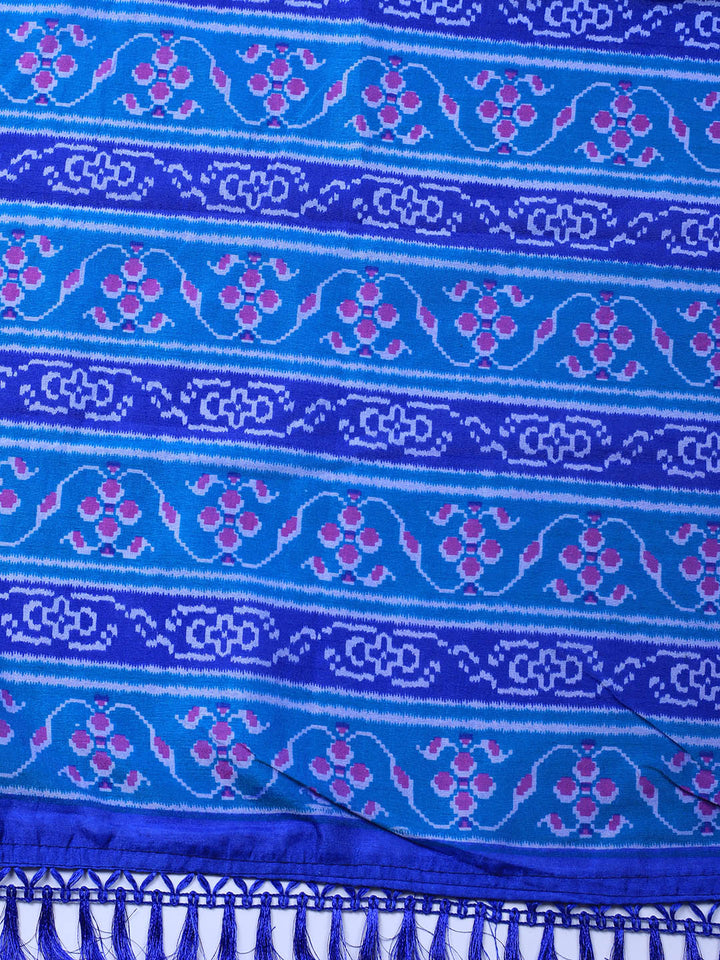 Art Silk Unstitched Suit Piece With Dupatta