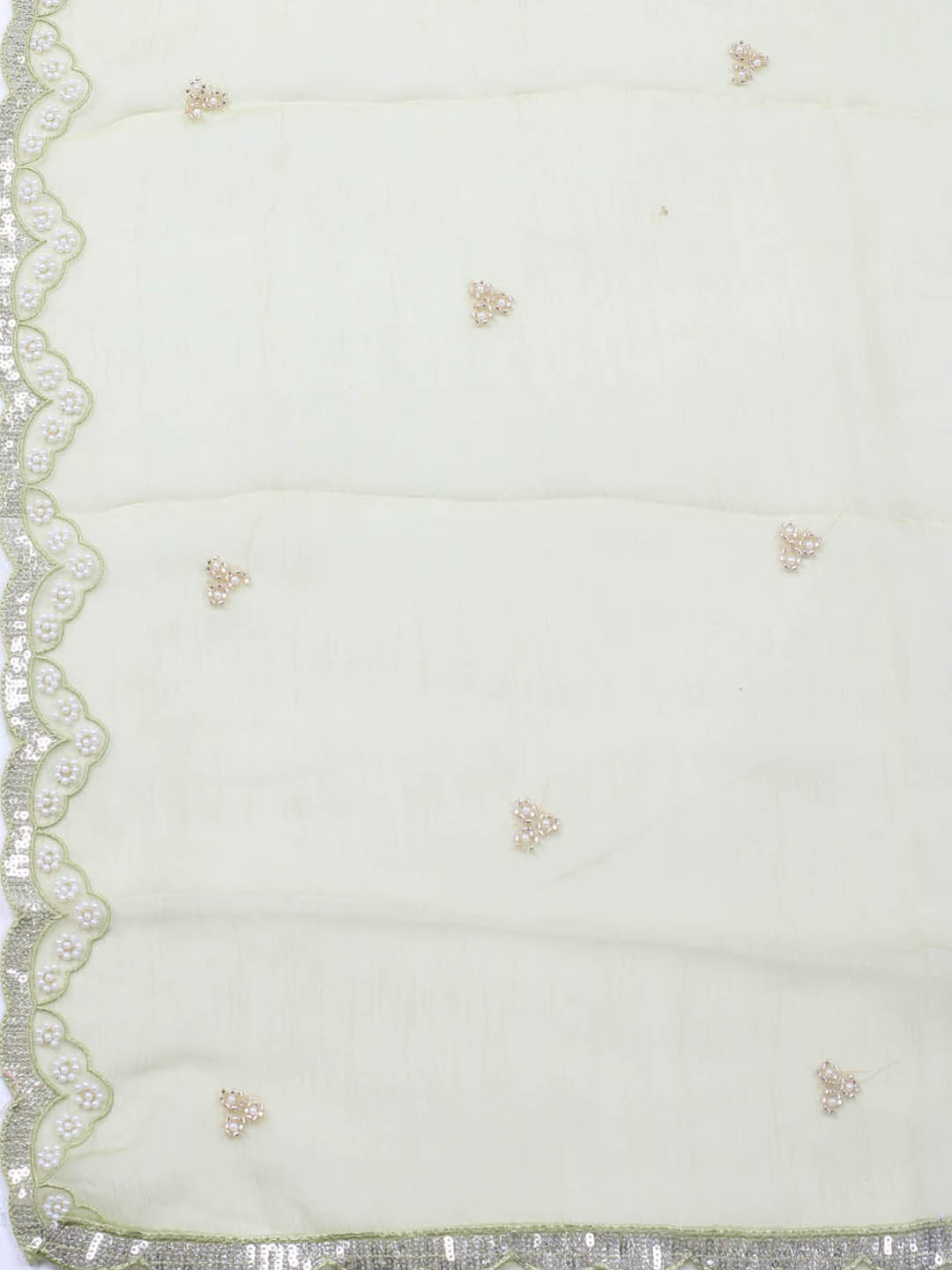 Embroidered Chiffon Unstitched Suit With Dupatta