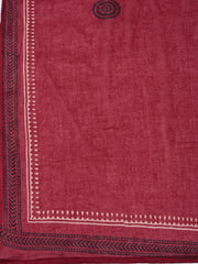 Printed Cotton Blend Unstitched Suit Piece With Dupatta