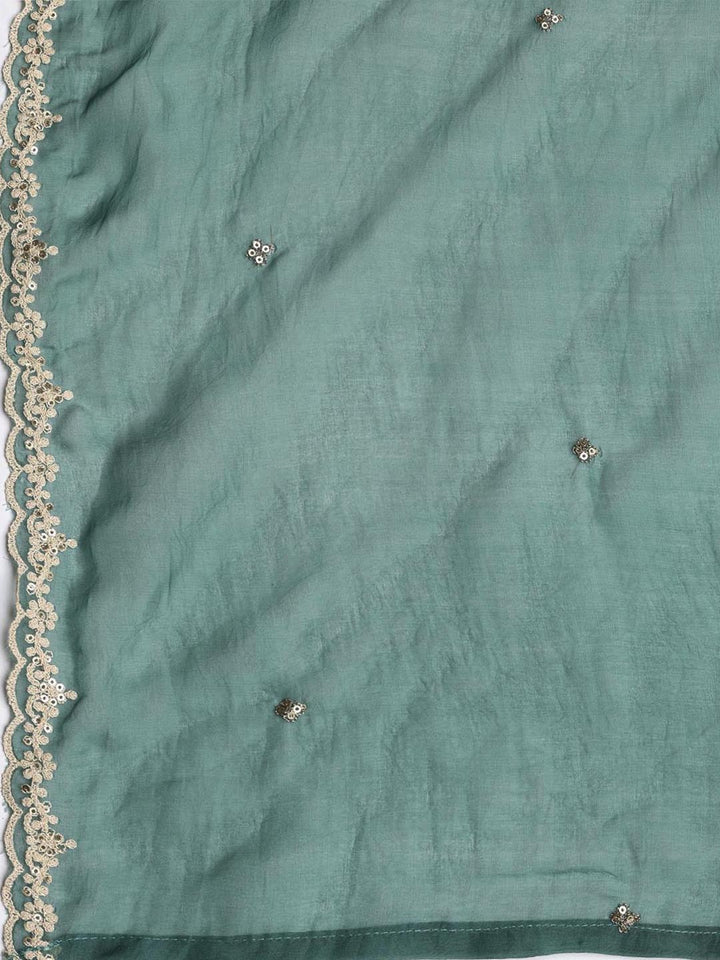 Embroidered Muslin Unstitched Suit With Dupatta