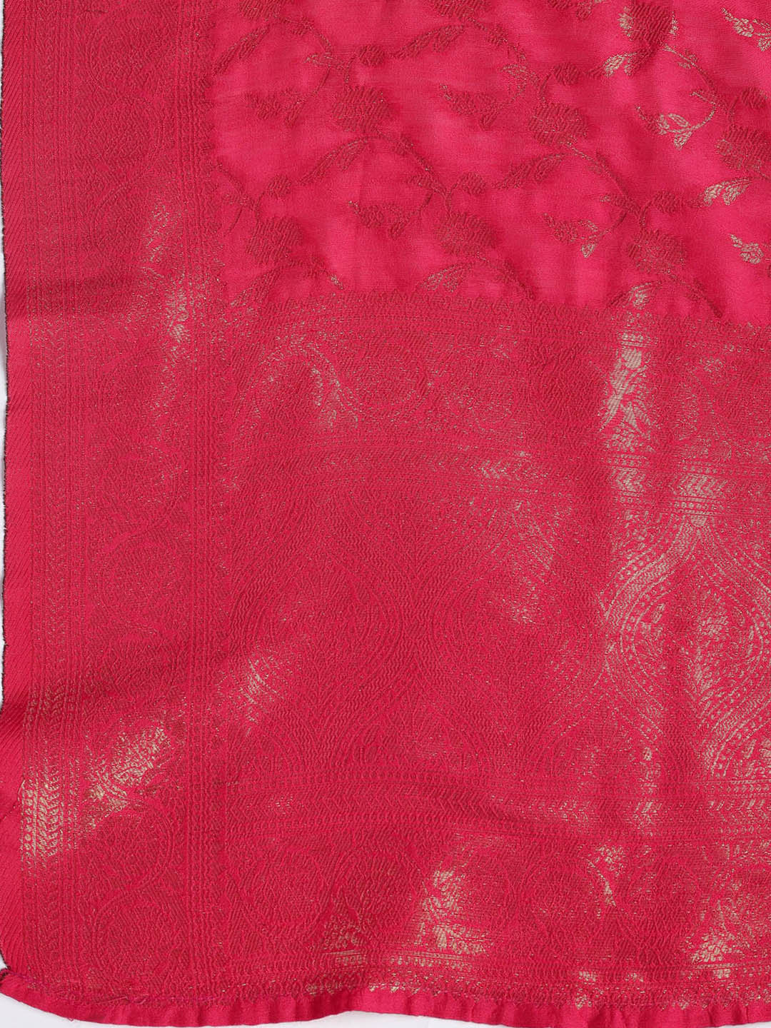 Embroidered Chanderi Unstitched Suit Piece With Dupatta