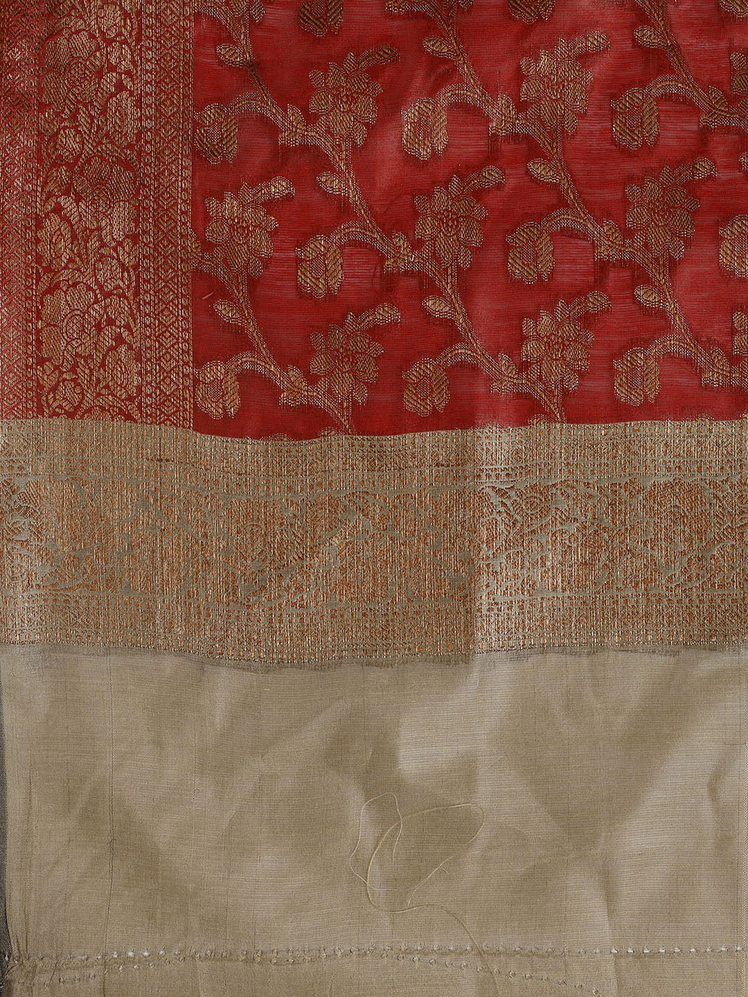 Banarasi Chanderi Unstitched Suit With Dupatta