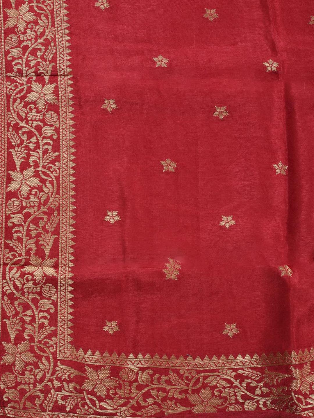 Neck Embroidery Chanderi Unstitched Suit Piece With Dupatta