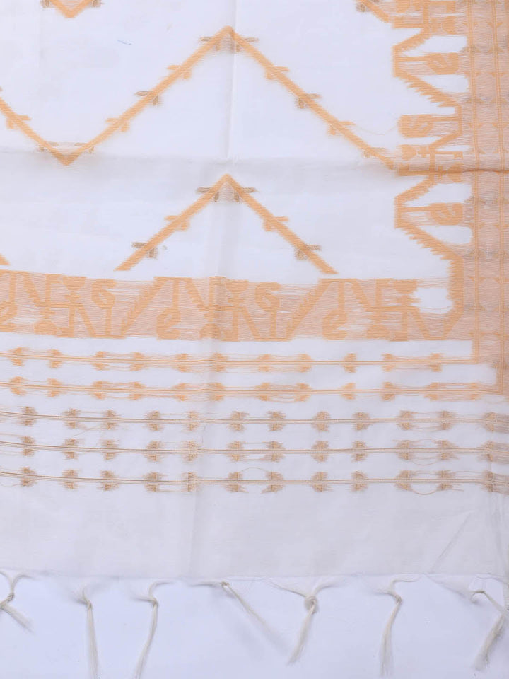 Jamdani Chanderi Unstitched Suit Piece With Dupatta