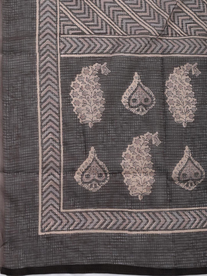 Printed Cotton Blend Unstitched Suit Piece With Dupatta
