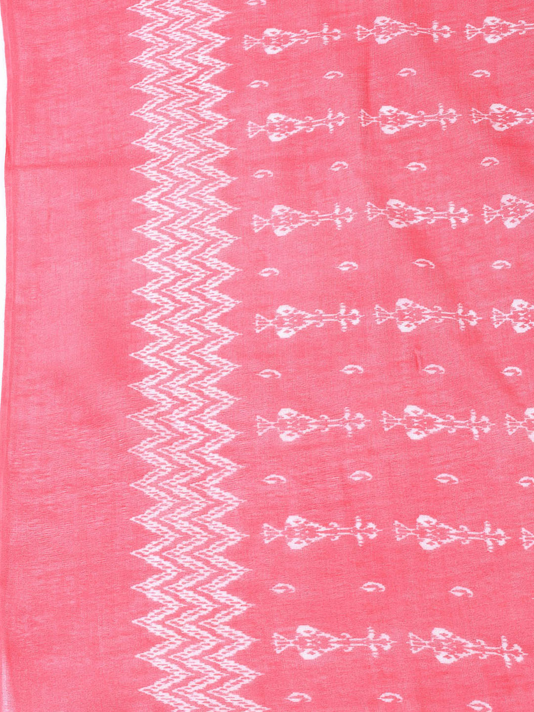 Printed Cotton Blend Unstitched Suit With Dupatta