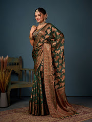 Zari Jaal Handloom Woven Saree