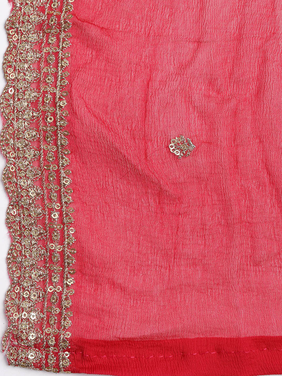 Printed Embroidered Muslin Unstitched Suit With Dupatta