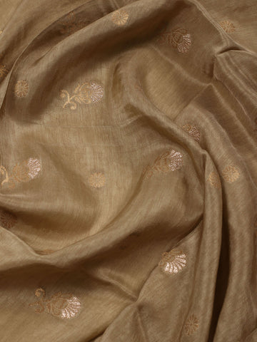 Woven Chanderi Unstitched Suit With Dupatta