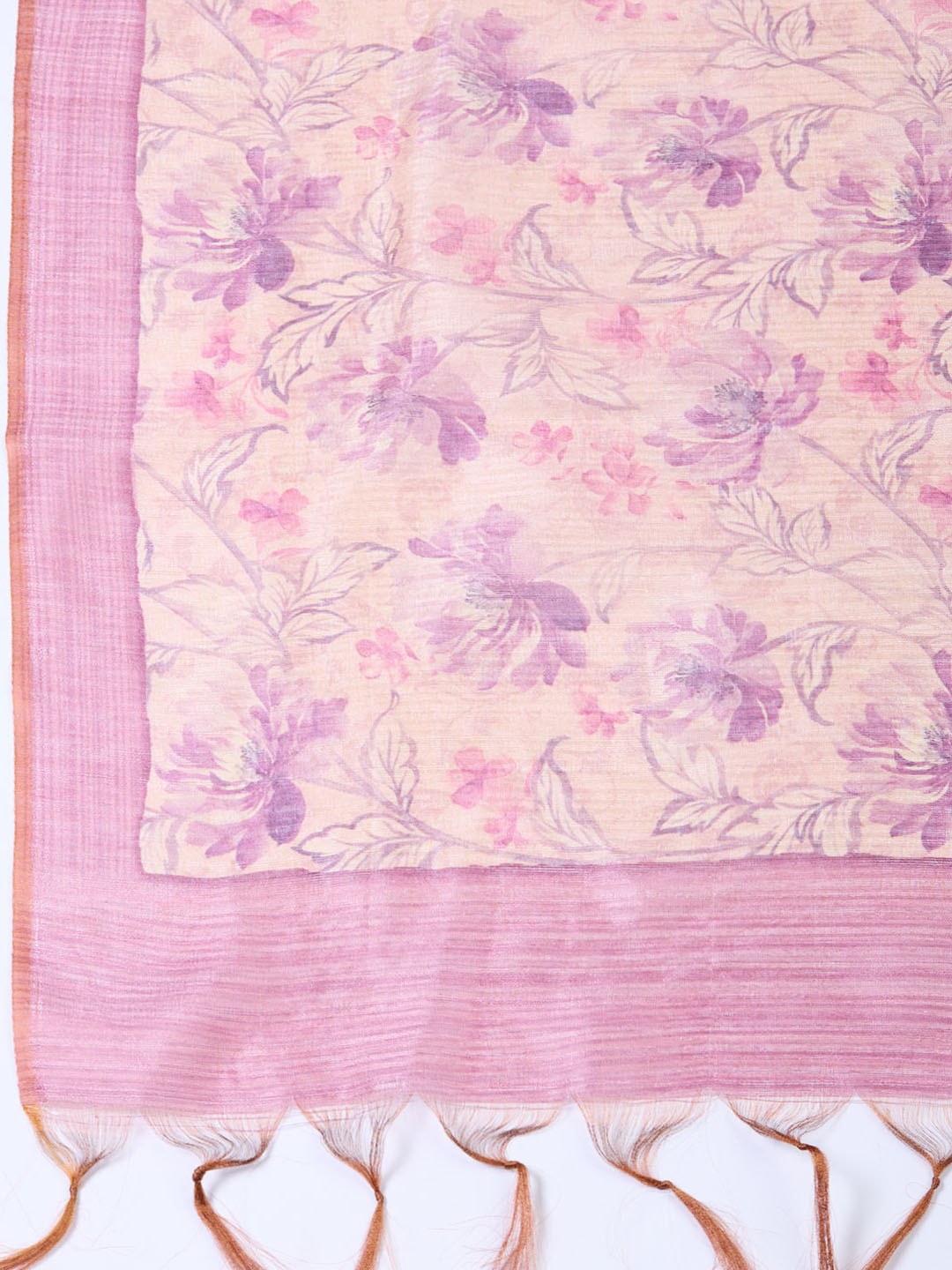Neck Embroidered Chanderi Unstitched Suit With Dupatta