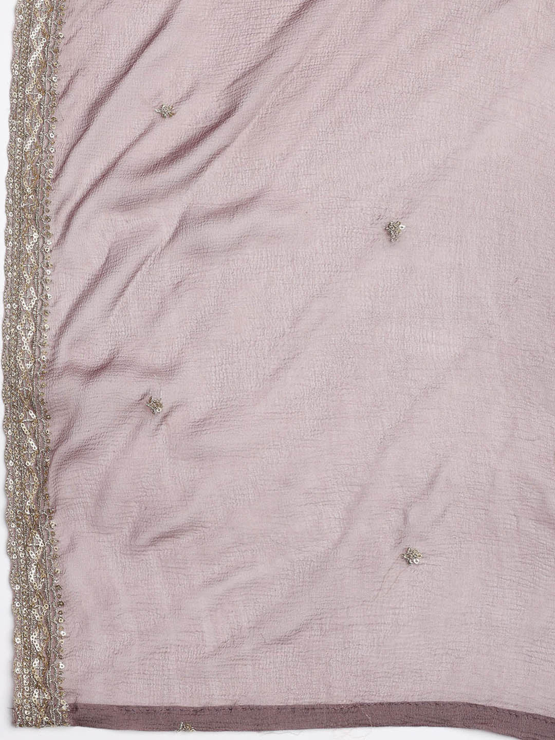 Patch Neck Art Silk Unstitched Suit With Dupatta