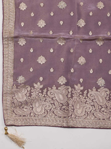 Woven Handloom Unstitched Suit Piece With Dupatta