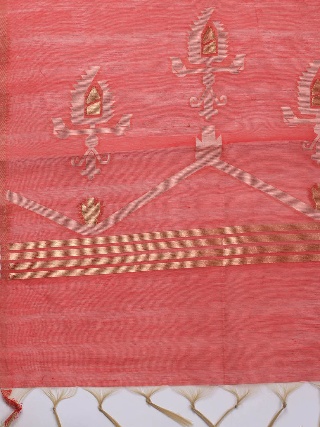 Jamdani Chanderi Unstitched Suit Piece With Dupatta