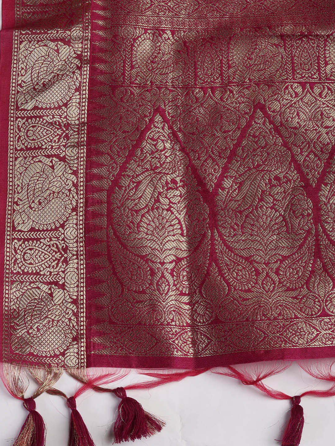 Woven Chanderi Unstitched Suit With Dupatta