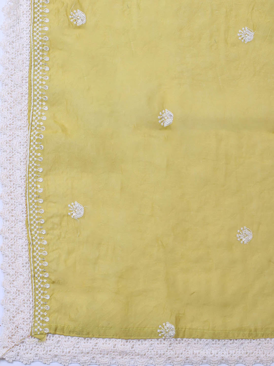 Embroidery Cotton Blend Unstitched Suit With Dupatta