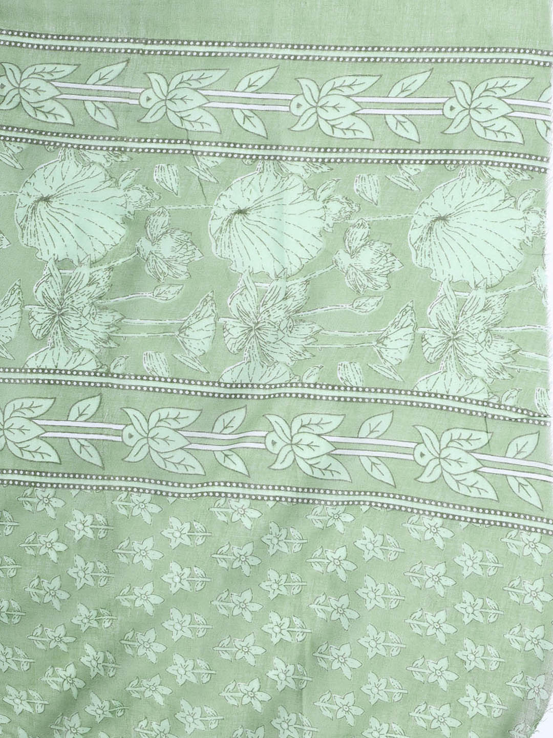 Neck Woek Cotton Blend Unstitched Suit With Dupatta