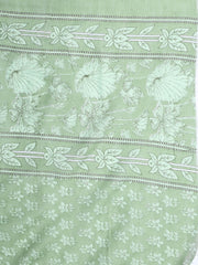 Neck Woek Cotton Blend Unstitched Suit With Dupatta