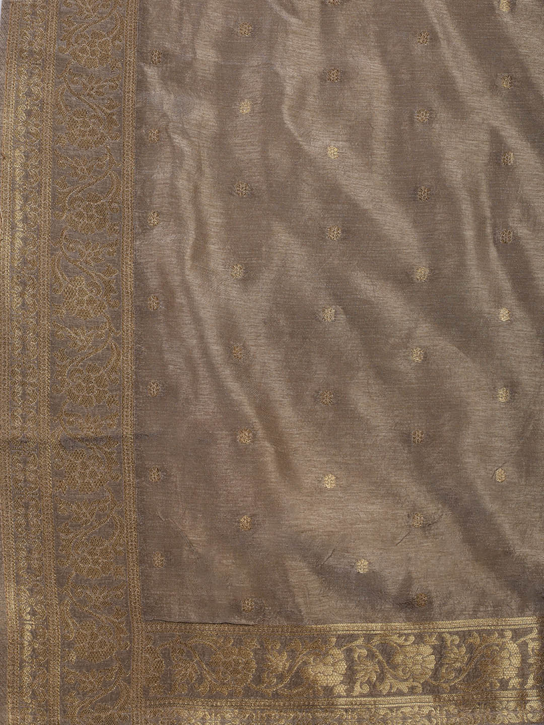 Embroidered Chanderi Unstitched Suit Piece With Dupatta