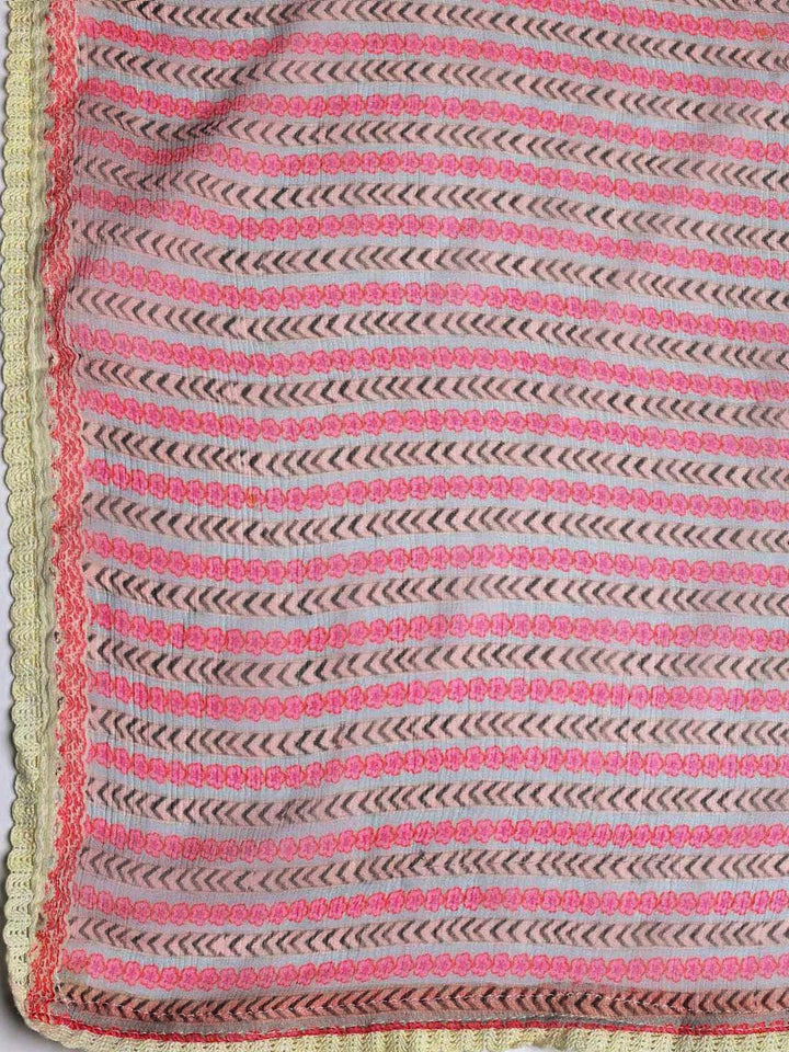 Printed Muslin Unstitched Suit With Dupatta
