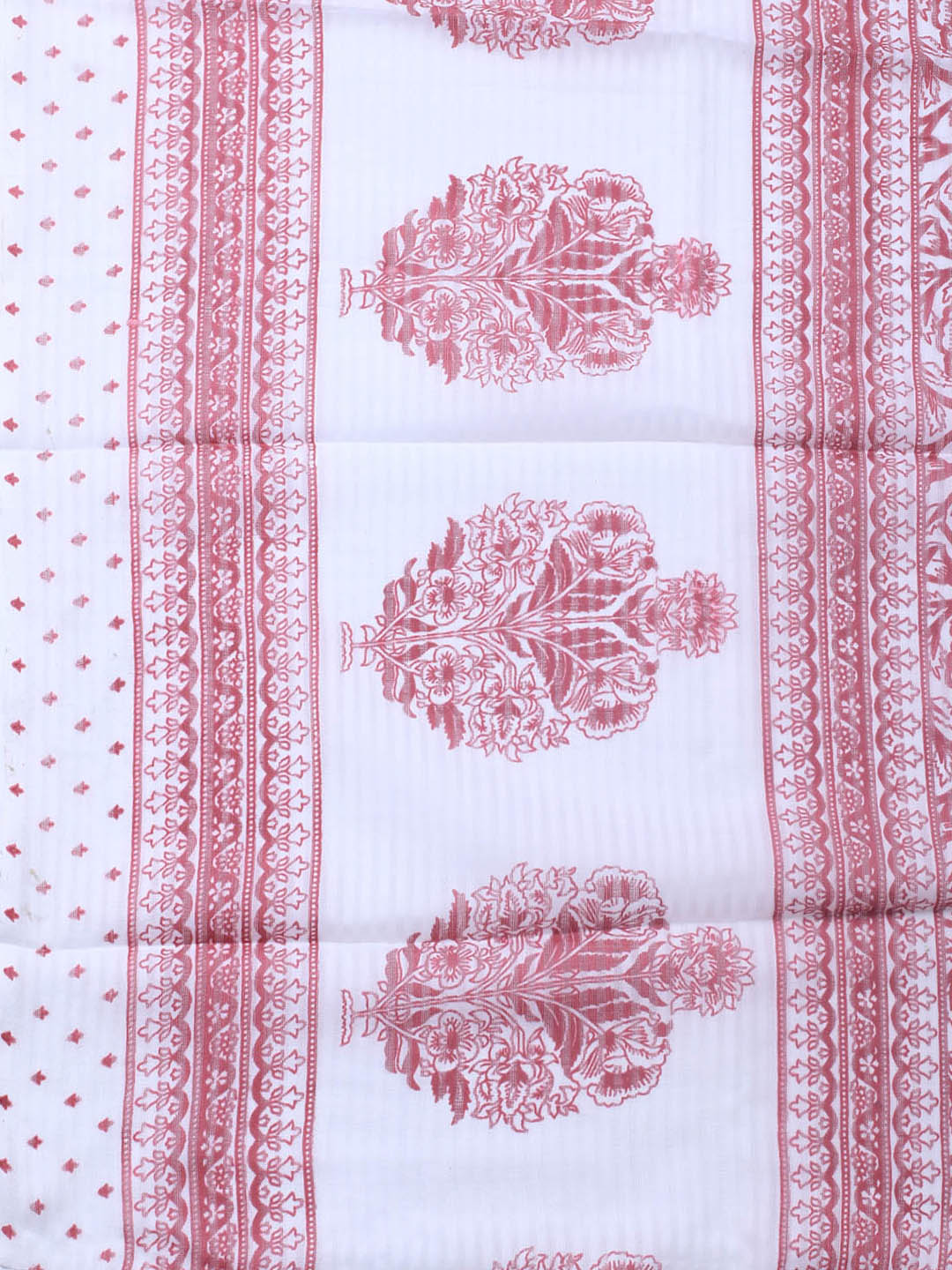 Printed Cotton Blend Unstitched Suit With Dupatta
