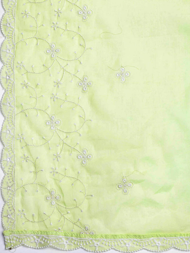 Neck Embroidery Cotton Unstitched Suit With Dupatta