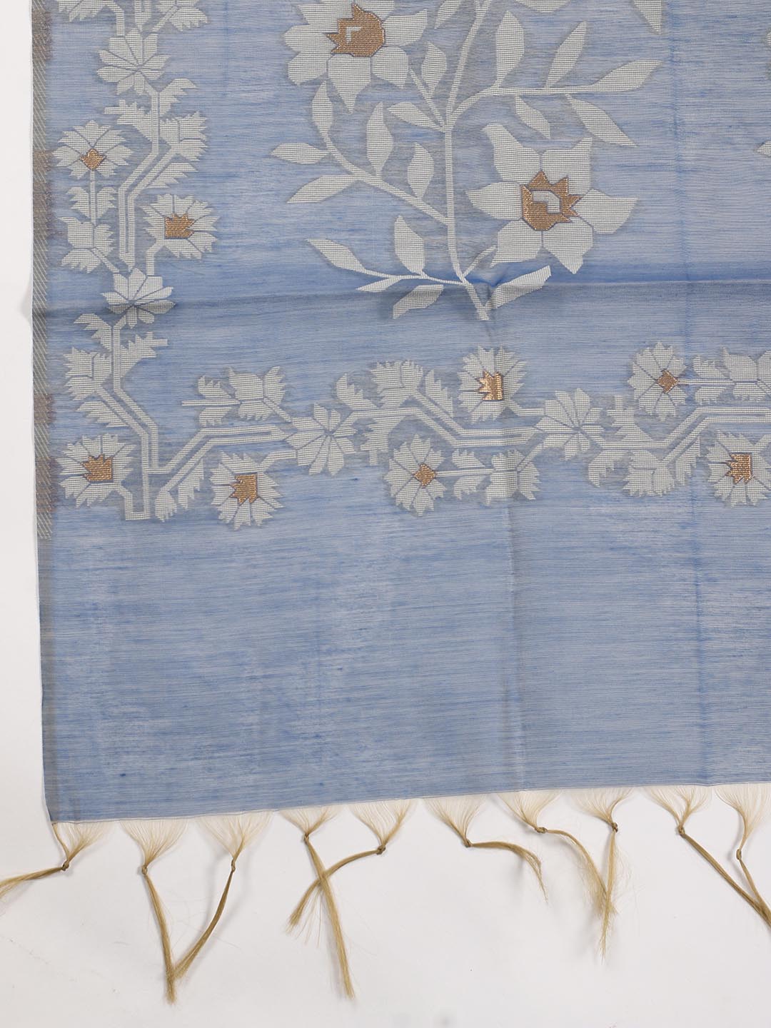 Jamdani Chanderi Unstitched Suit Piece With Dupatta