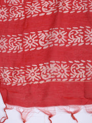 Schiffli Embroidery Cotton Blend Unstitched Suit With Dupatta