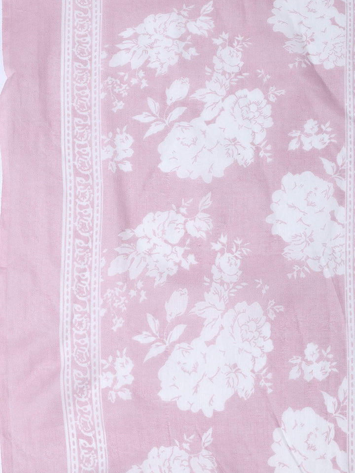 Neck Patti Cotton Blend Unstitched Suit With Dupatta