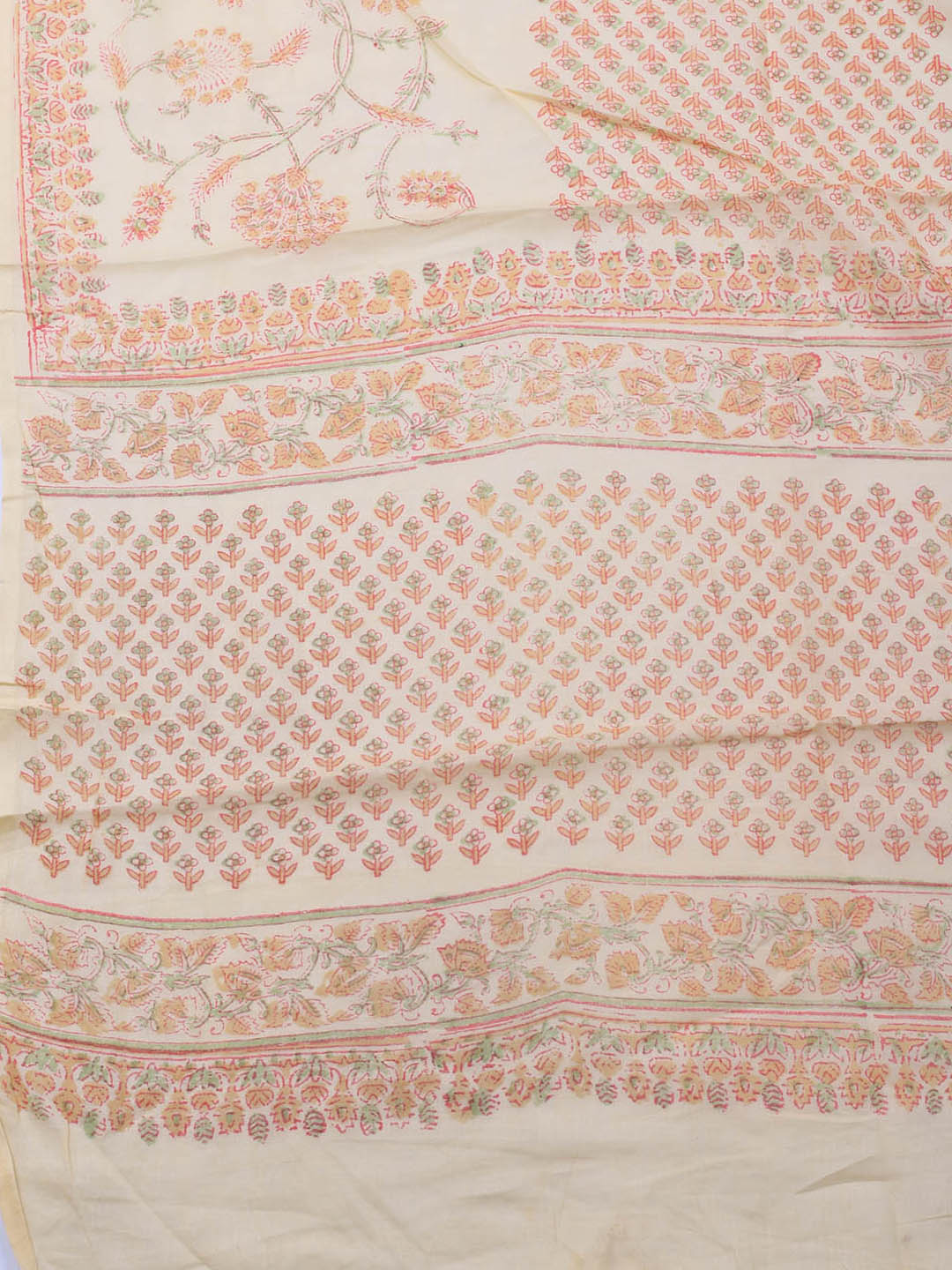 Printed Cotton Blend Unstitched Suit Piece With Dupatta