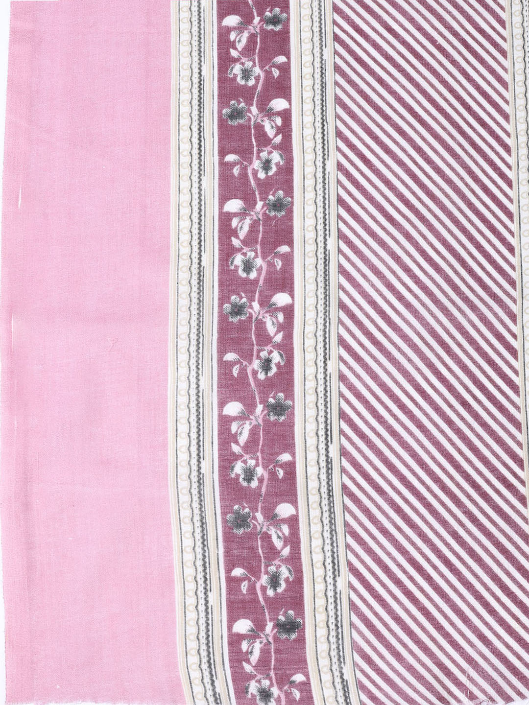 Neck Patti Cotton Blend Unstitched Suit With Dupatta