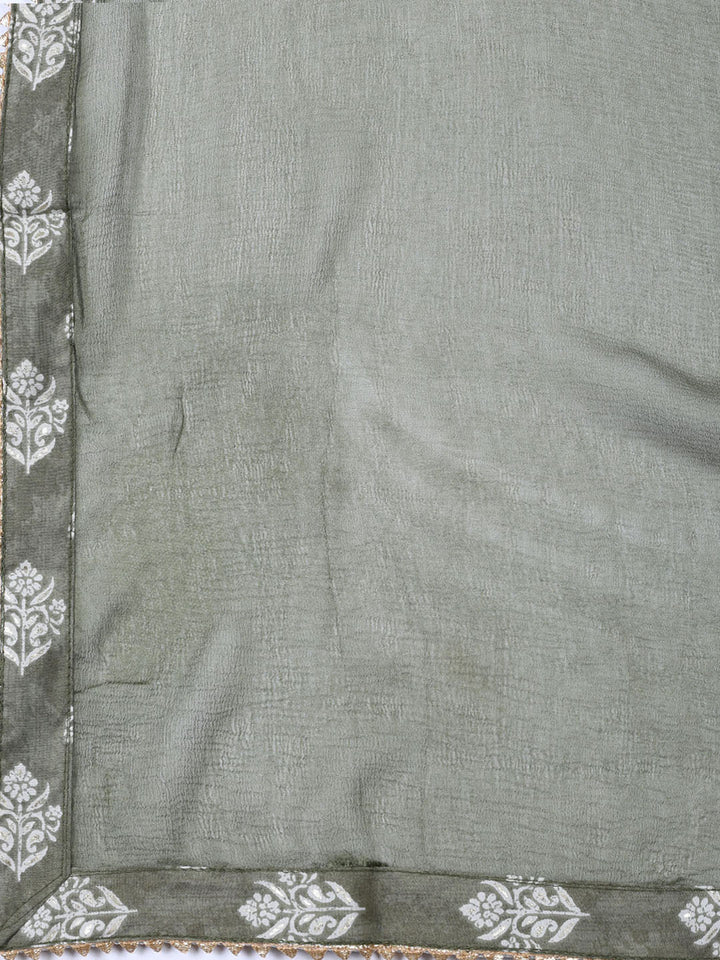 Neck Embroidery Cotton Unstitched Suit Dupatta