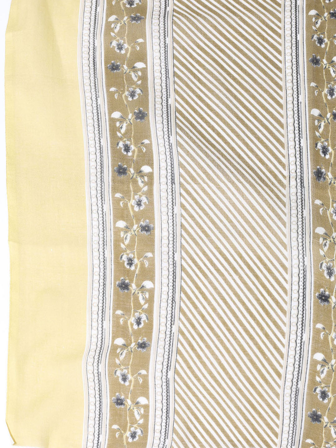 Neck Patti Cotton Blend Unstitched Suit With Dupatta