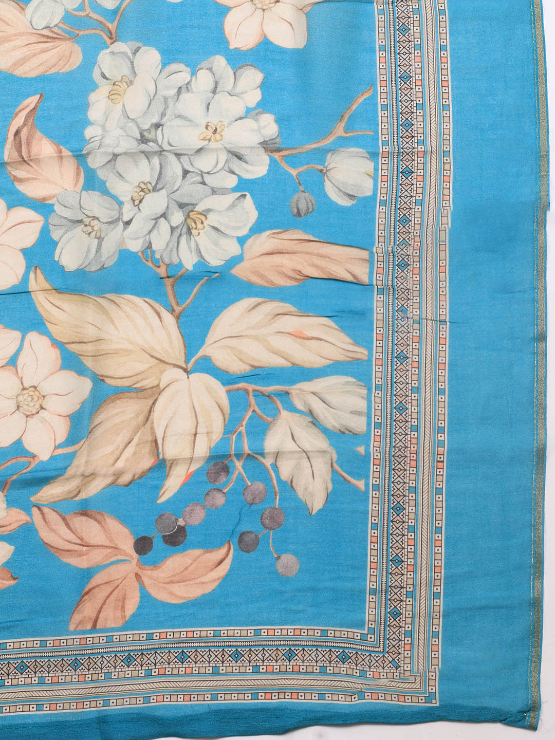 Printed Muslin Unstitched Suit With Dupatta