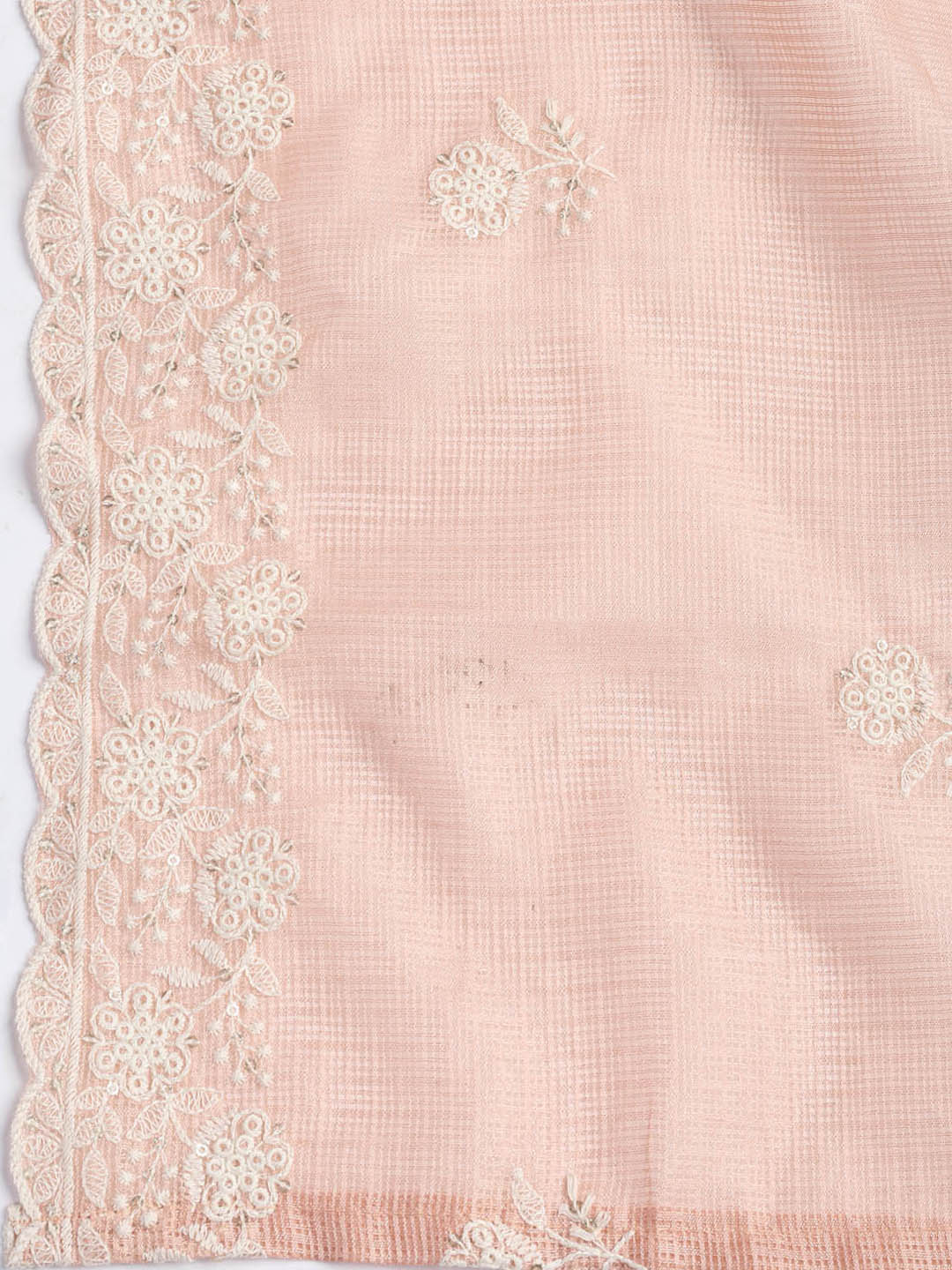 Embroidered Cotton Blend Unstitched Suit Piece With Dupatta
