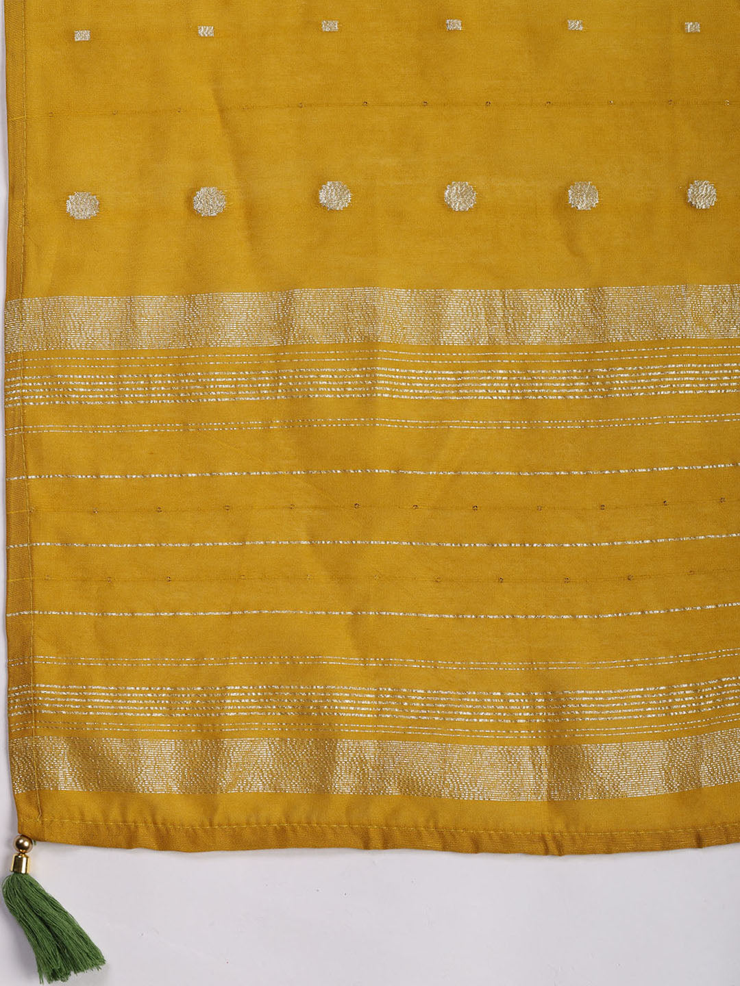 Neck Embroidered Chanderi Unstitched Suit Piece With Dupatta